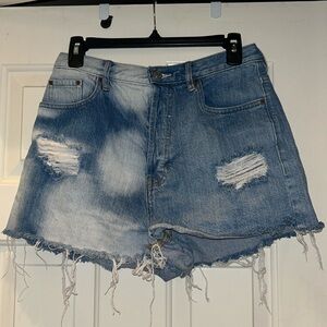 PacSun half acid wash Jean shorts